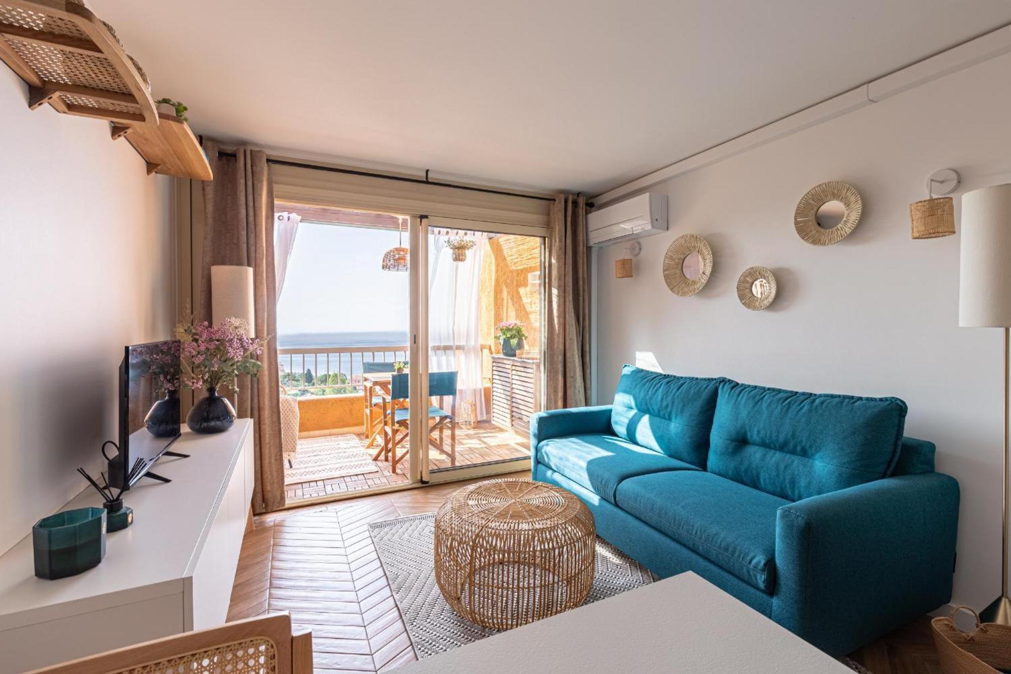 Vue Mer Et Jardin Théoule-sur-Mer Exteriör bild