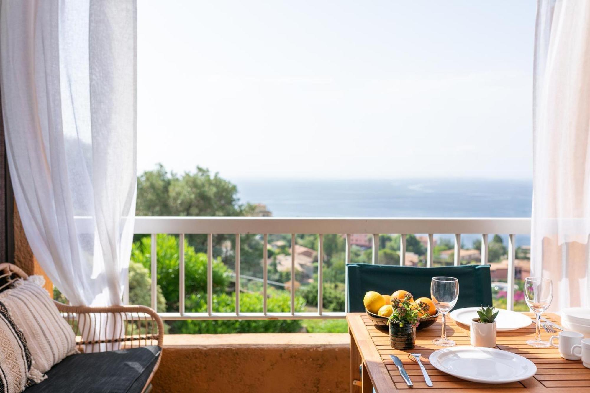 Vue Mer Et Jardin Théoule-sur-Mer Exteriör bild